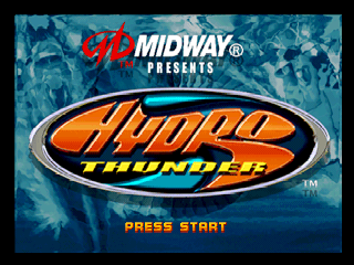 Hydro Thunder (Europe) Title Screen